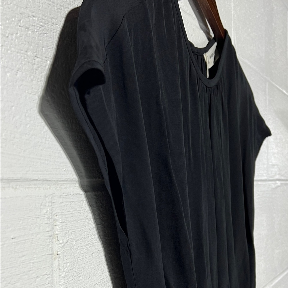 Everlane The Gathered Midi Dress Black  XXS New With Tag - Picture 5 of 10